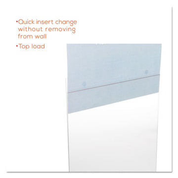 deflecto® Classic Image Wall-mount Sign Holder, Portrait, 8 1-2 X 11, Clear freeshipping - TVN Wholesale